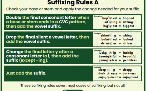 Suffix Rules